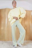 Shoreditch Stripe Lounge Flare Trouser Lemonade & Iceberg /15=